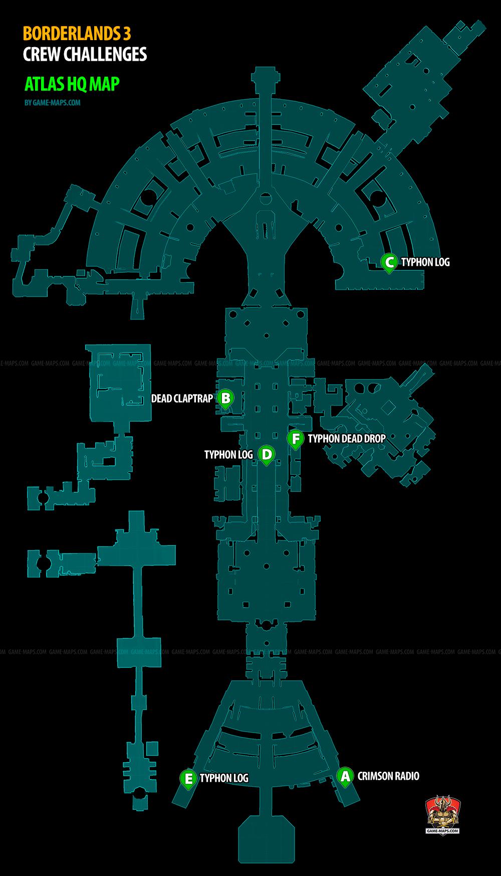 Borderlands 3 Map Crew Challenges in Atlas HQ