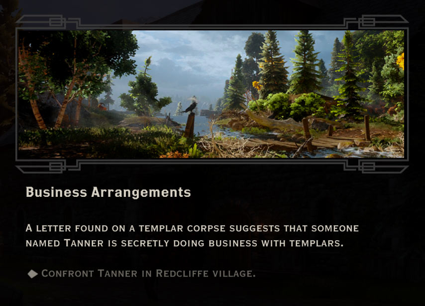 Business Arrangements Quest in Dragon Age: Inquisition