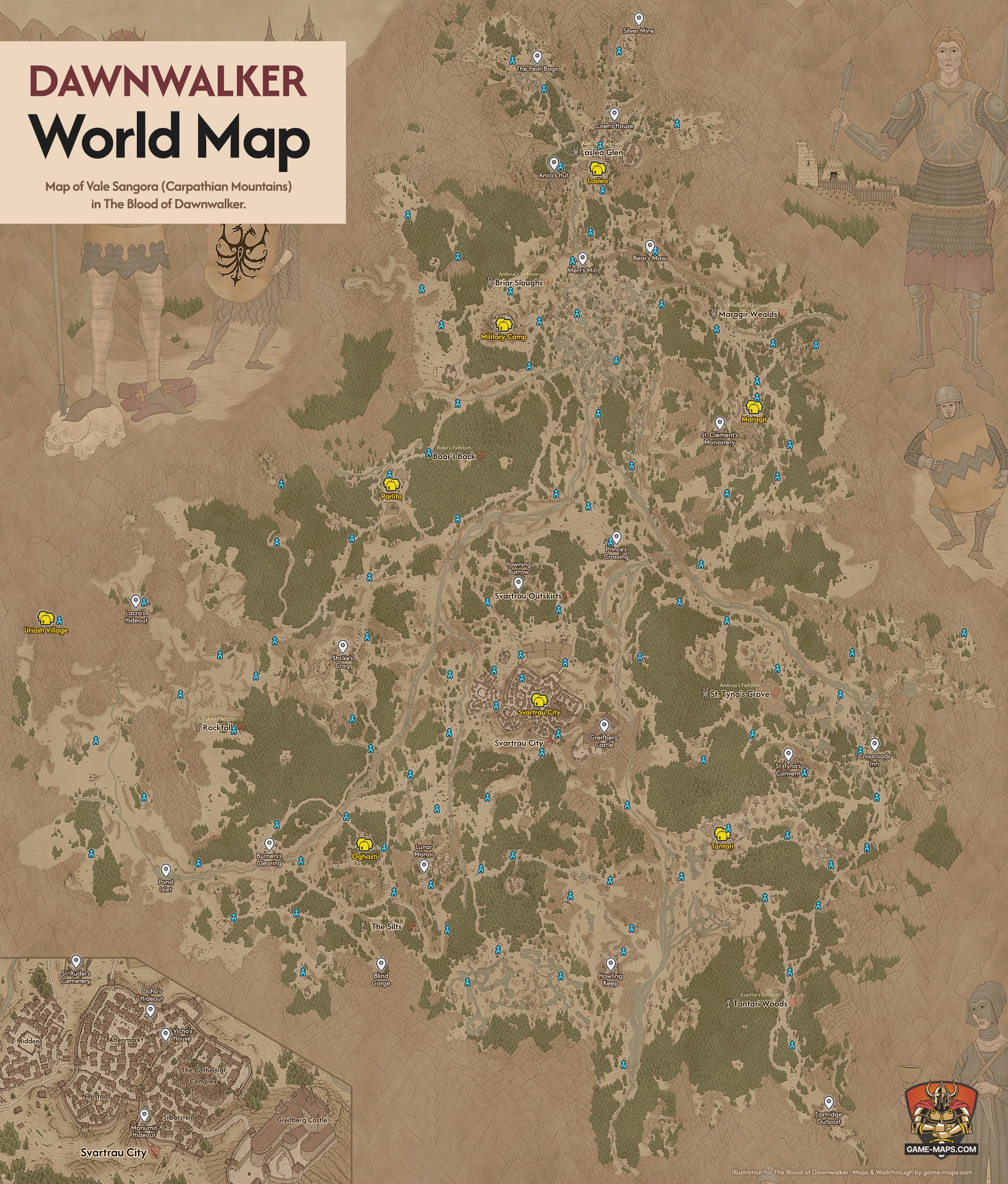 Dawnwalker World Map