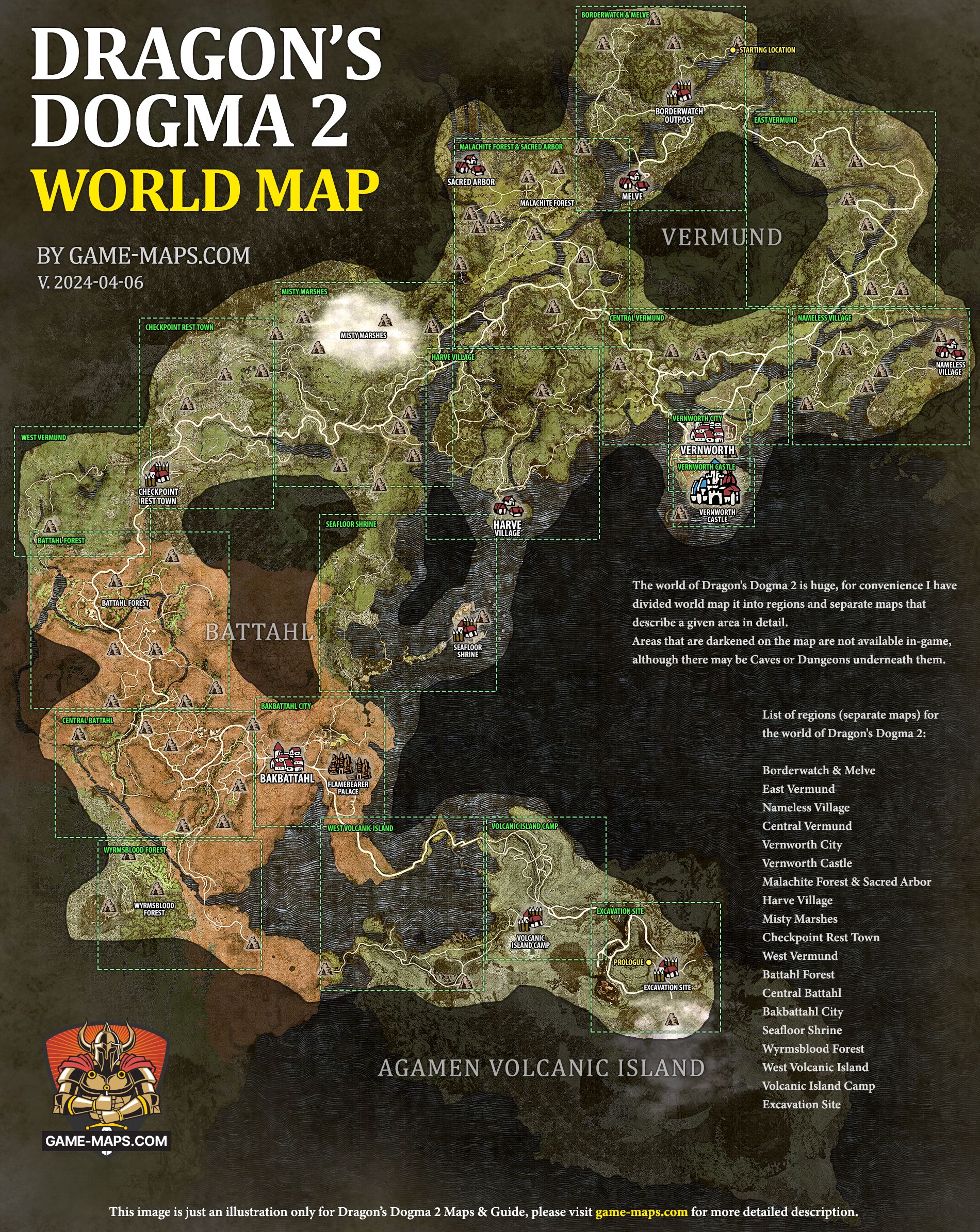 Dragon's Dogma 2 World Map Dragon's Dogma 2 World Map