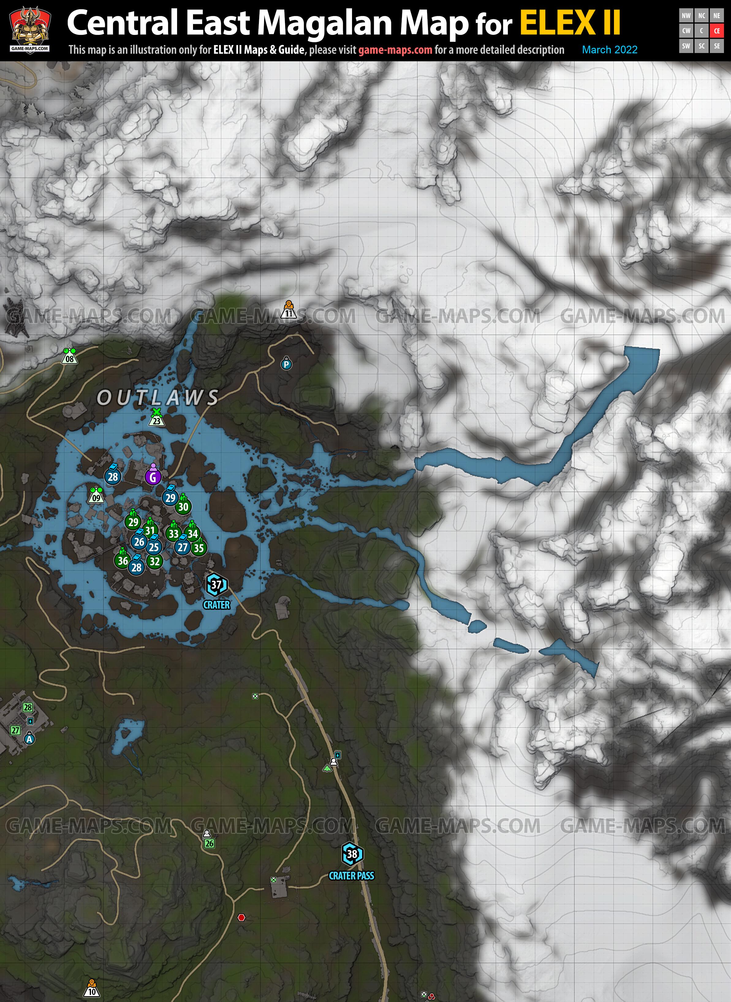 Central East Magalan Map for ELEX II (6/9)