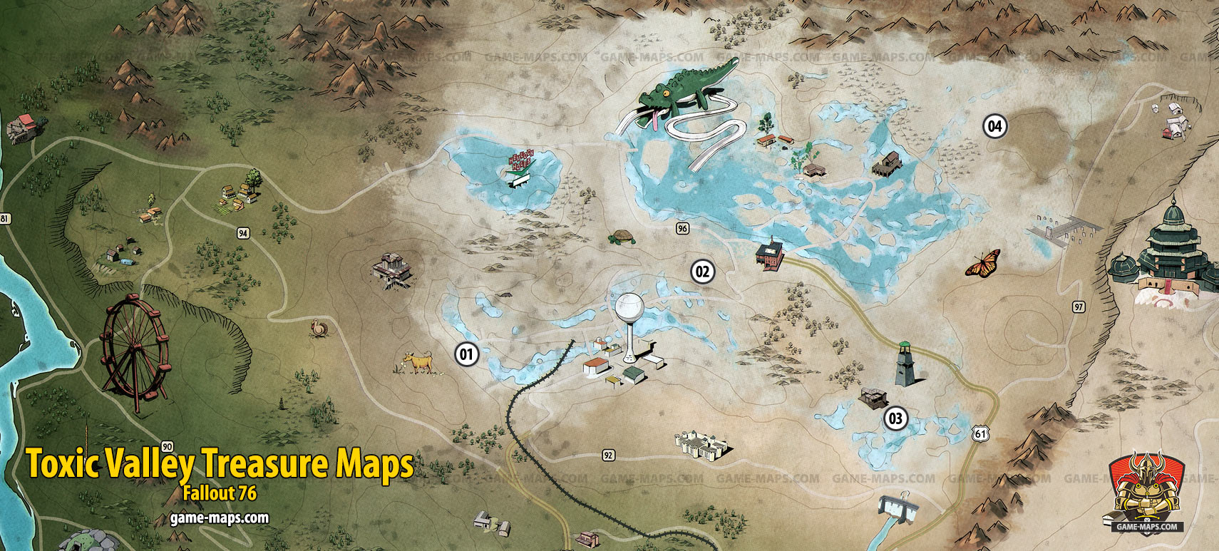 Treasure Maps Toxic Valley for Fallout 76