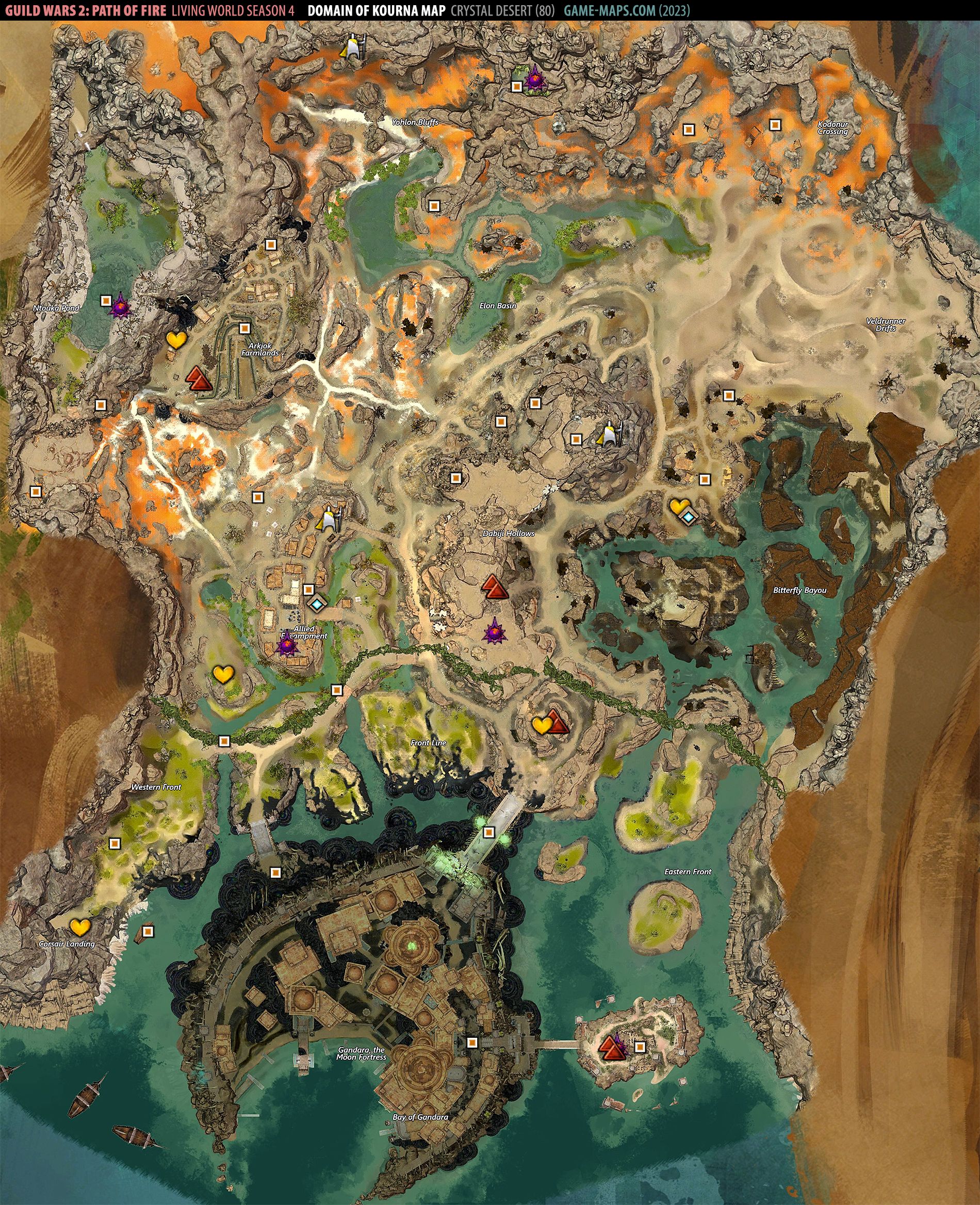 Domain of Kourna Map Guild Wars 2