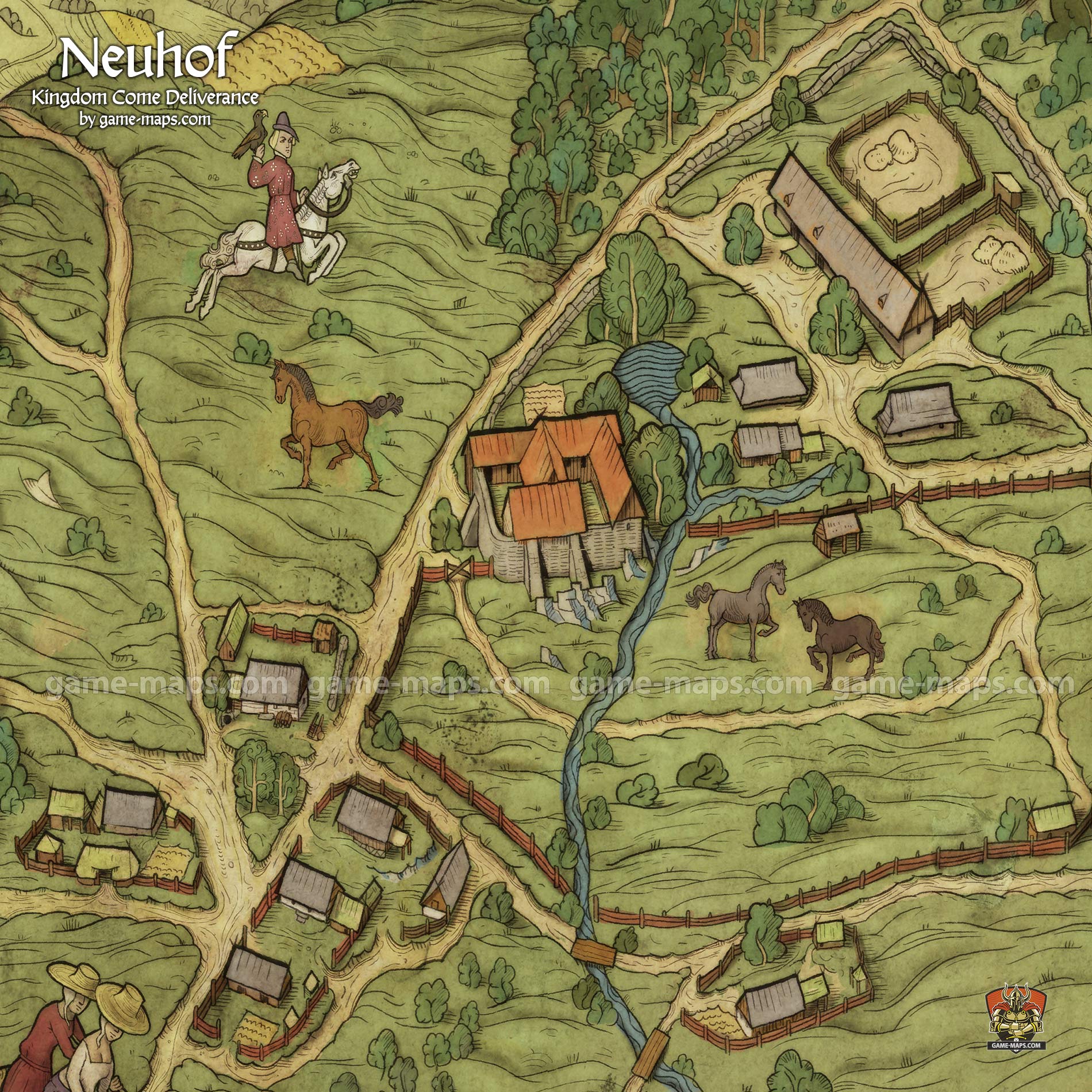 Neuhof Map for Kingdom Come Deliverance