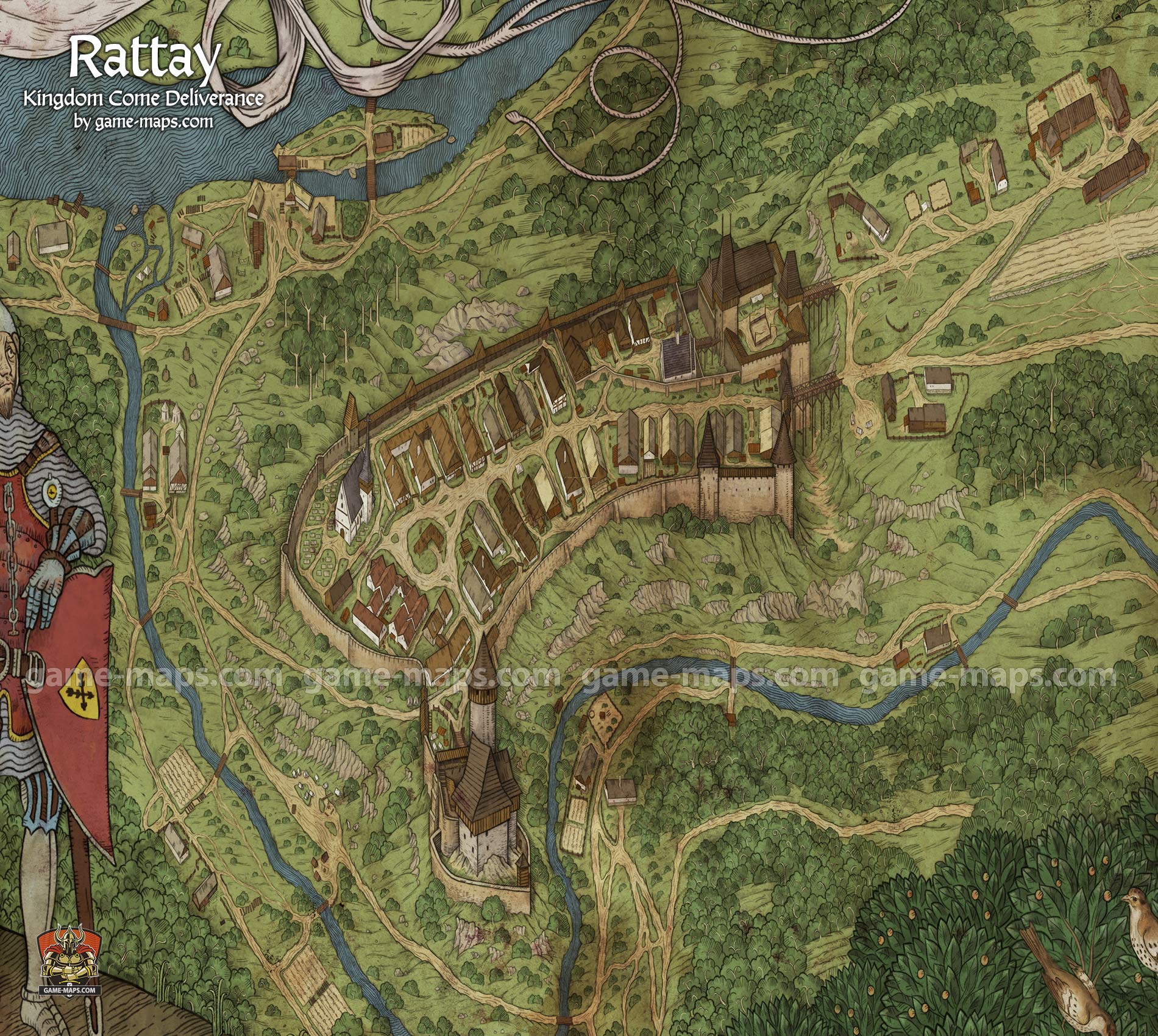 Rattay Map for Kingdom Come Deliverance