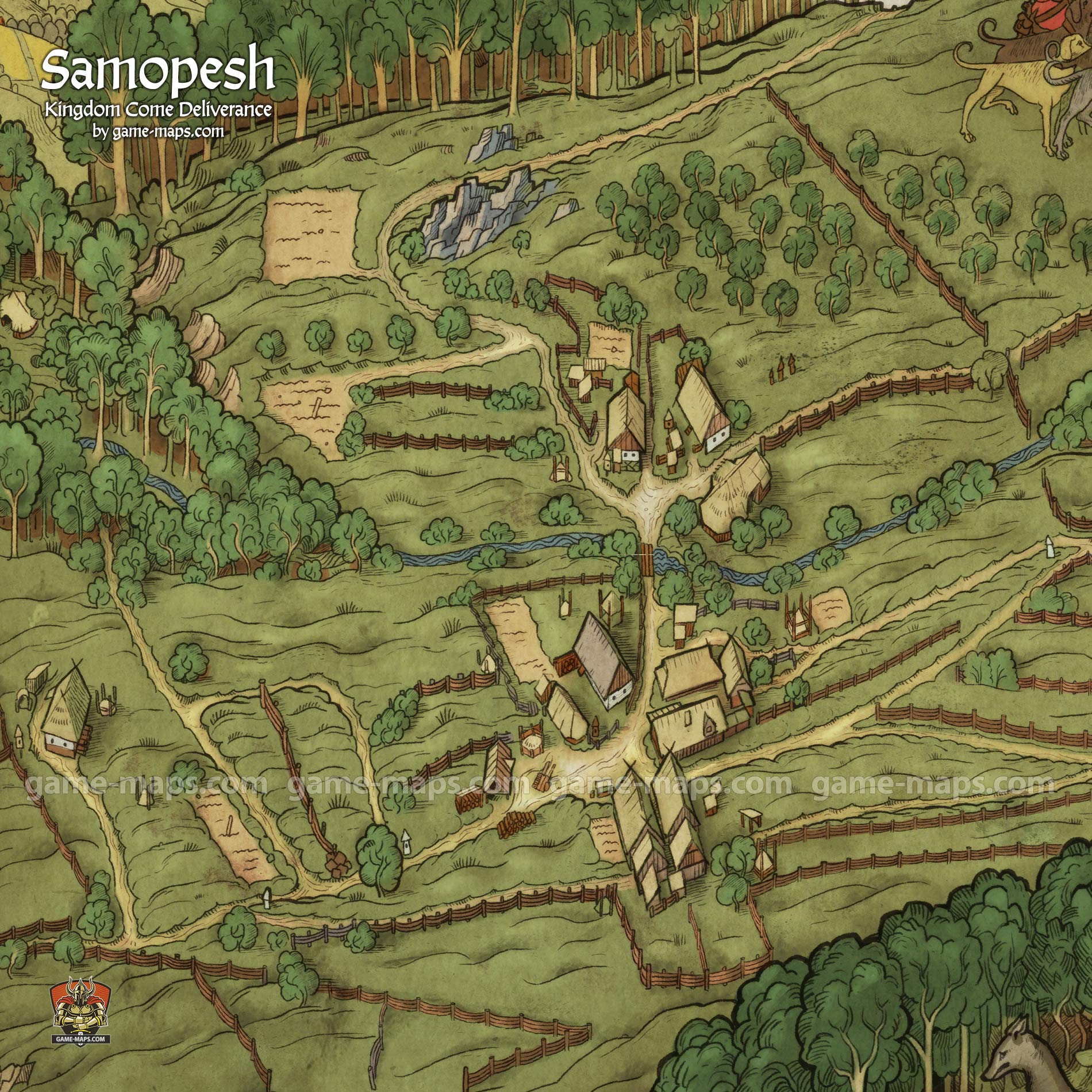 Samopesh Map for Kingdom Come Deliverance