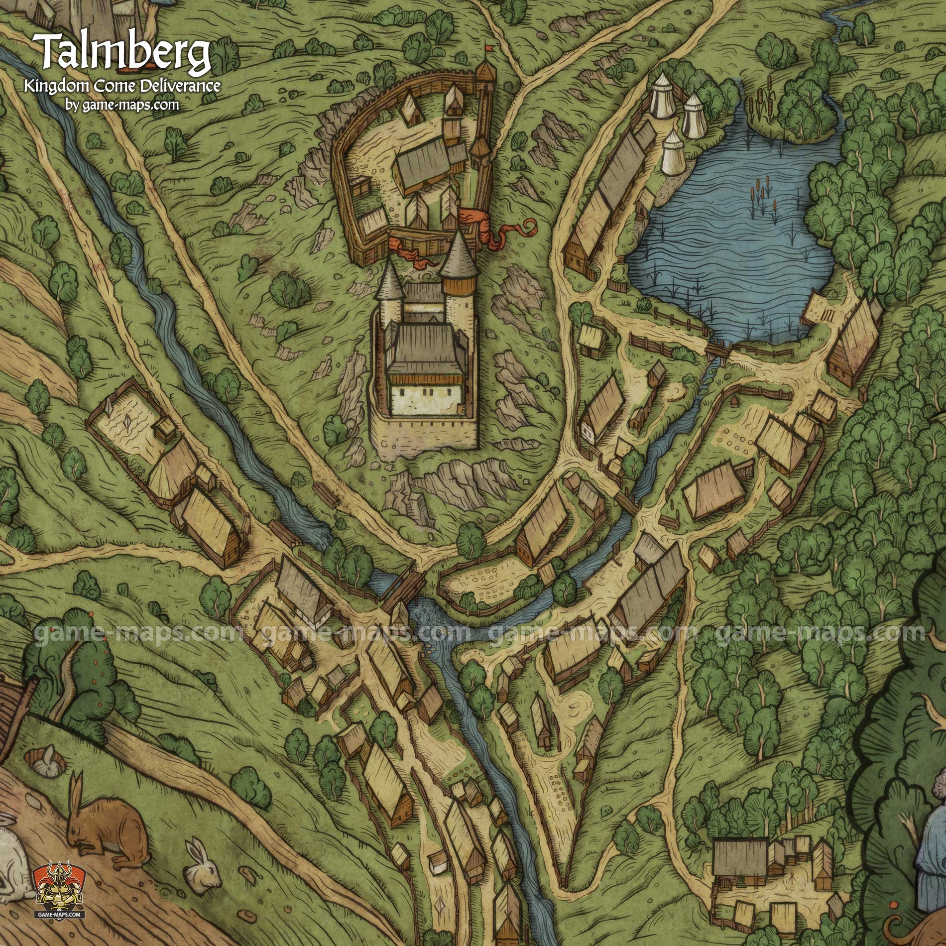 Talmberg Map for Kingdom Come Deliverance