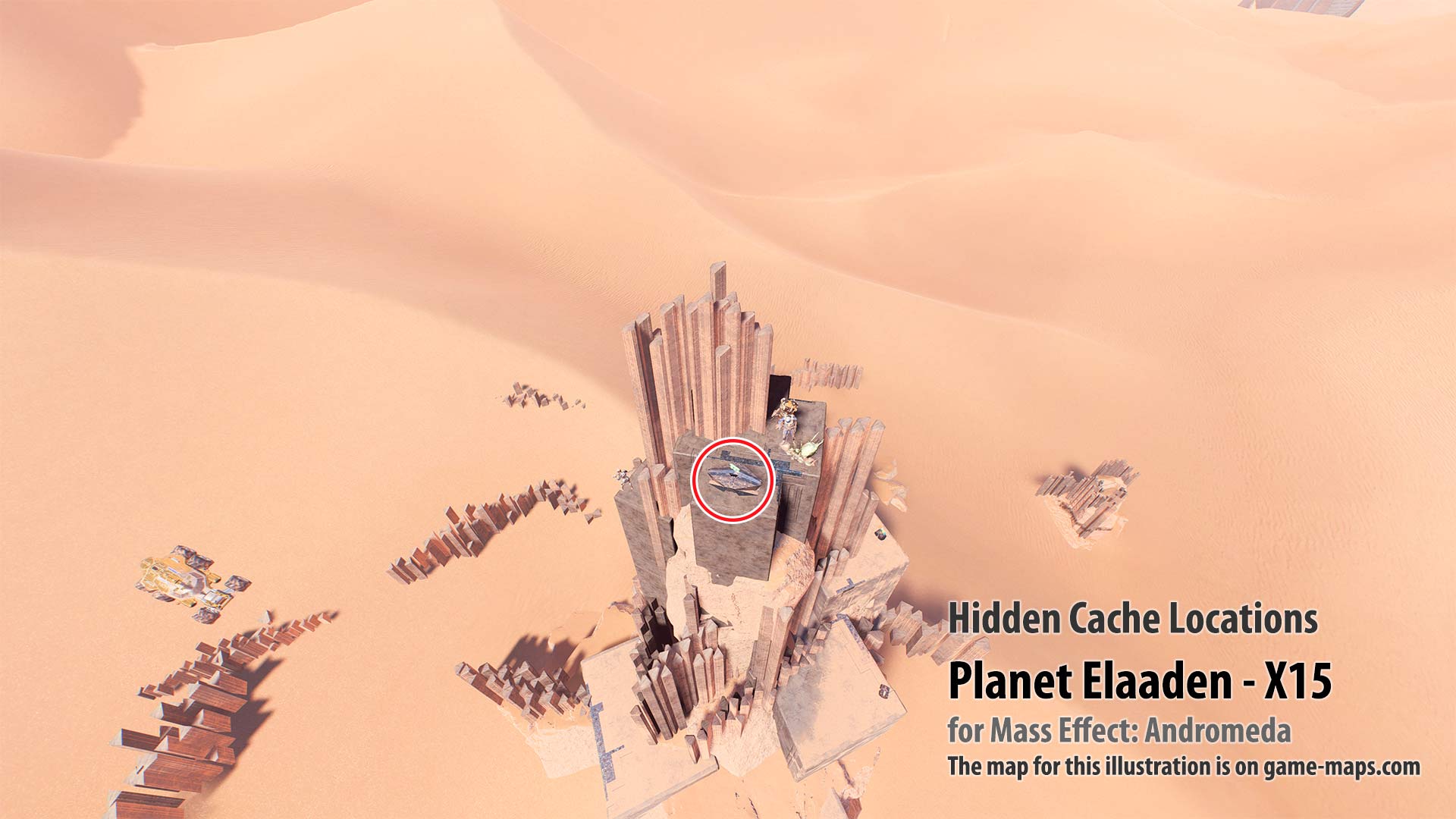 Hidden Cache - Planet Elaaden-X15 - Mass Effect Andromeda.