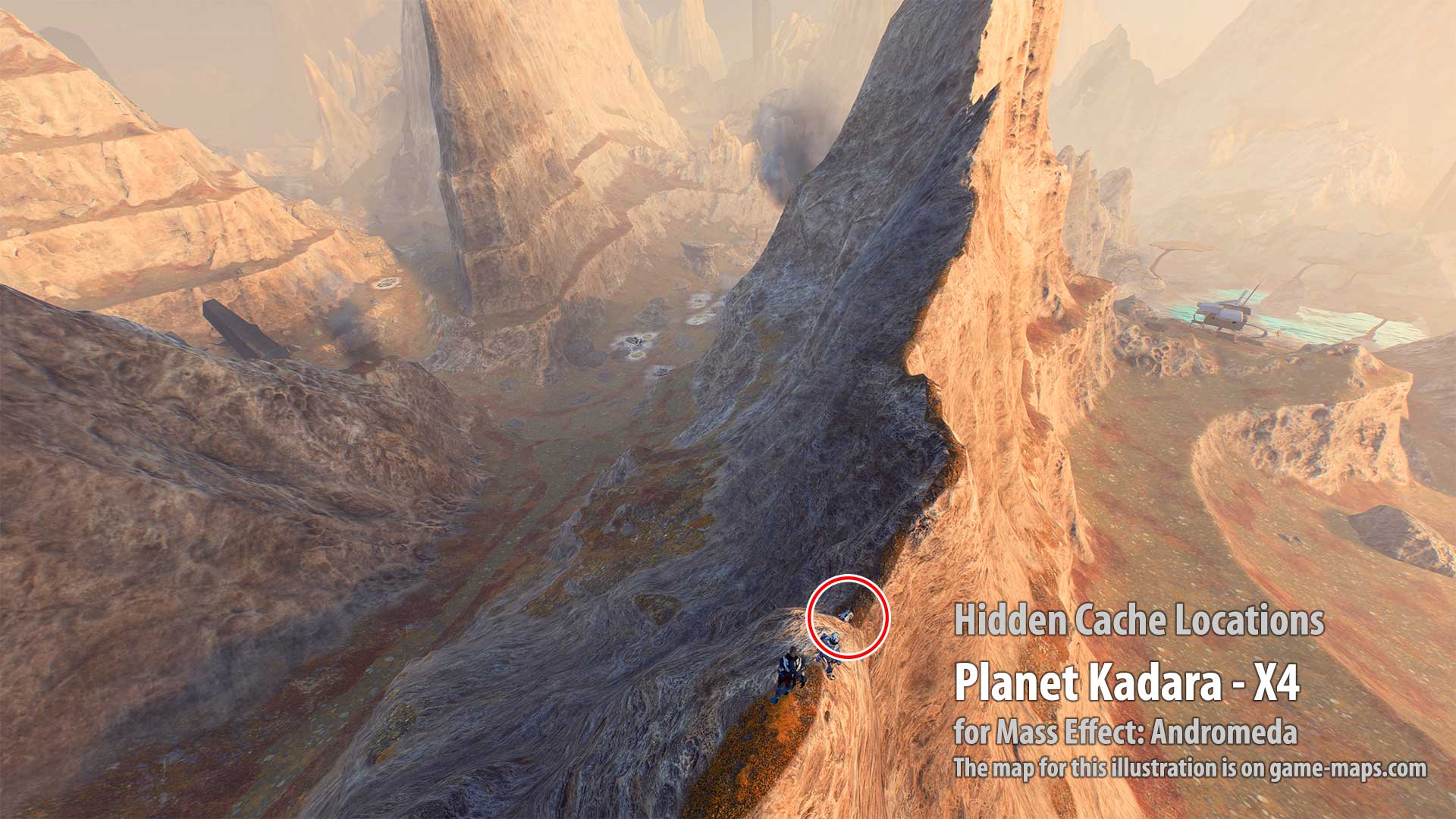 Hidden Cache - Planet Kadara-X4 - Mass Effect Andromeda.