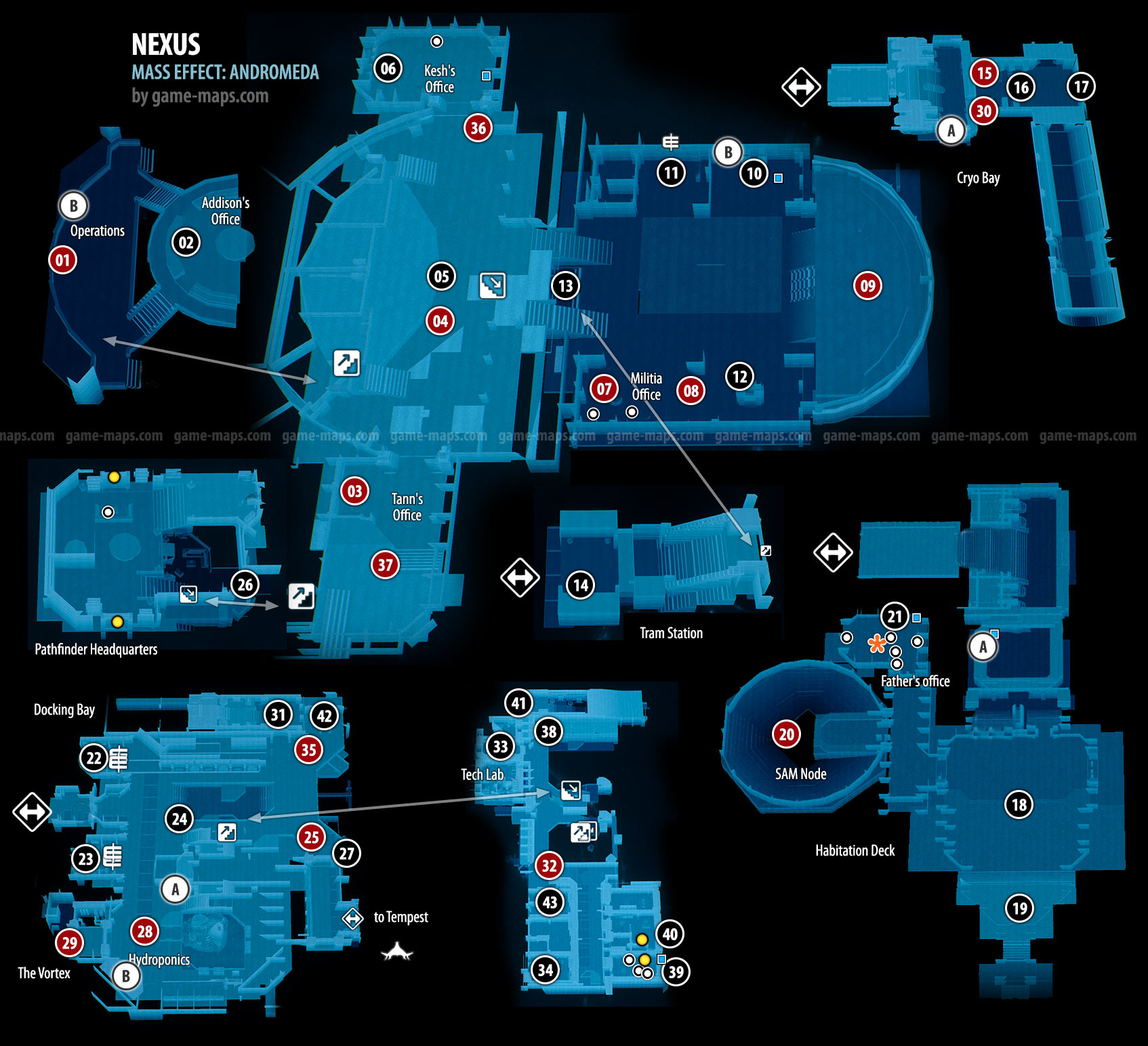 Nexus Map for Mass Effect Andromeda