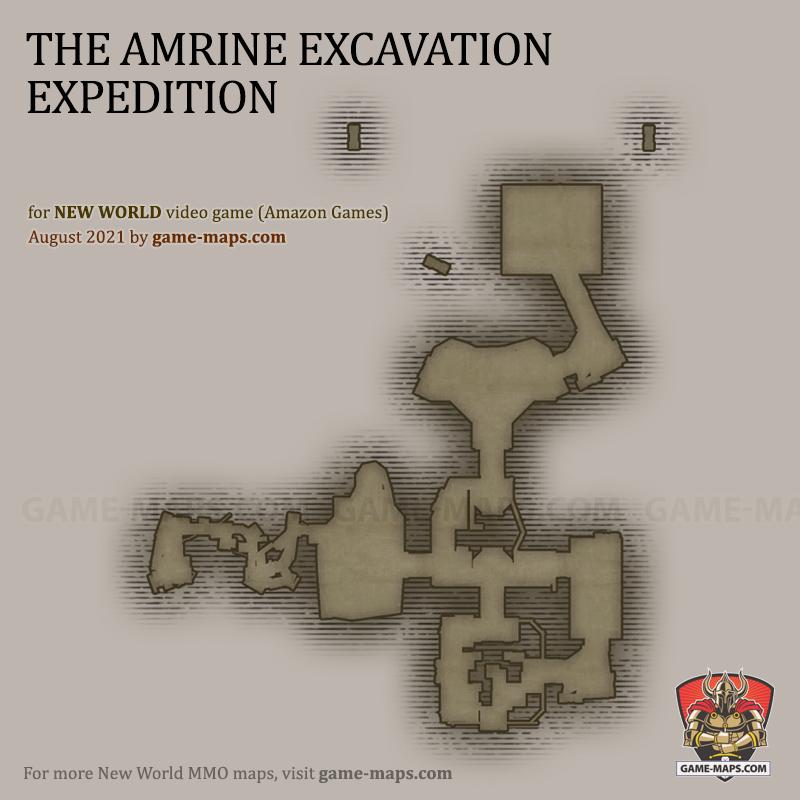 The Amrine Excavation Expedition Map - New World MMO