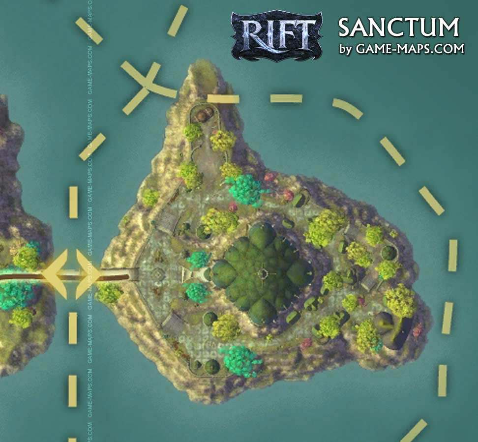 Map of Sanctum Zone in Rift