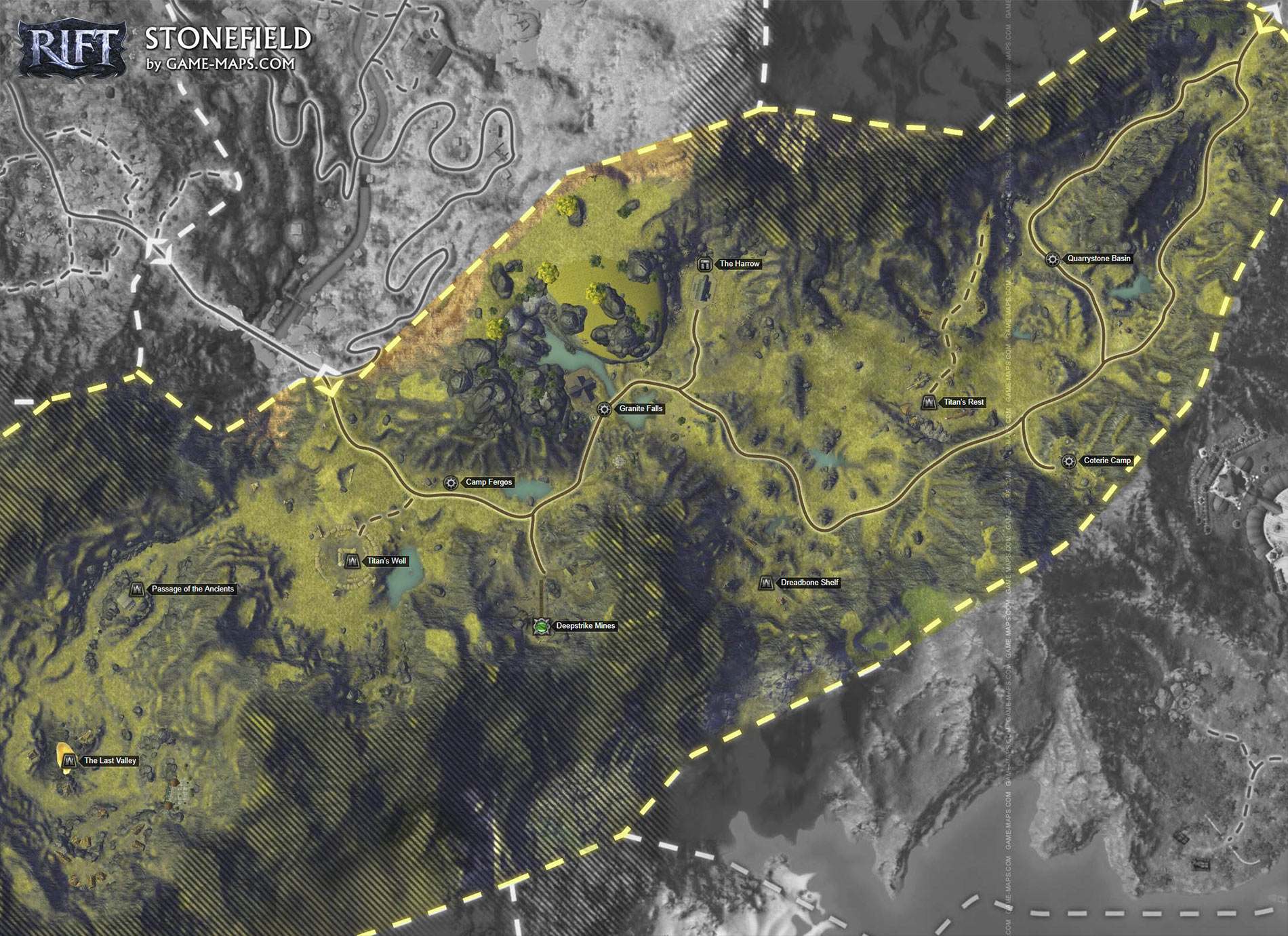 Stonefield Map for RIFT | game-maps.com