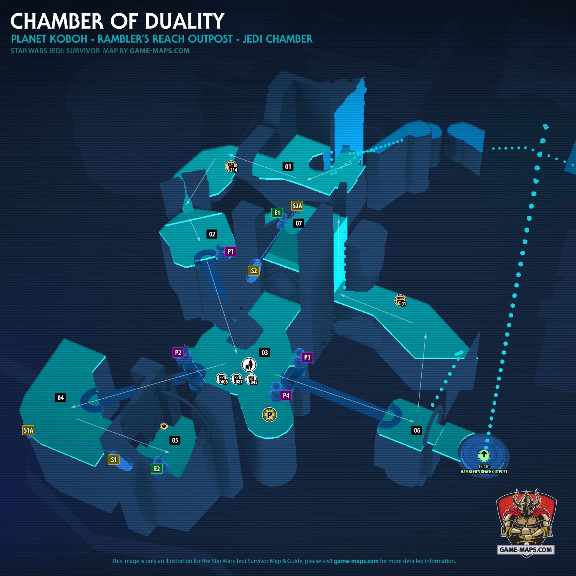 Chamber of Duality Map Star Wars Jedi Survivor