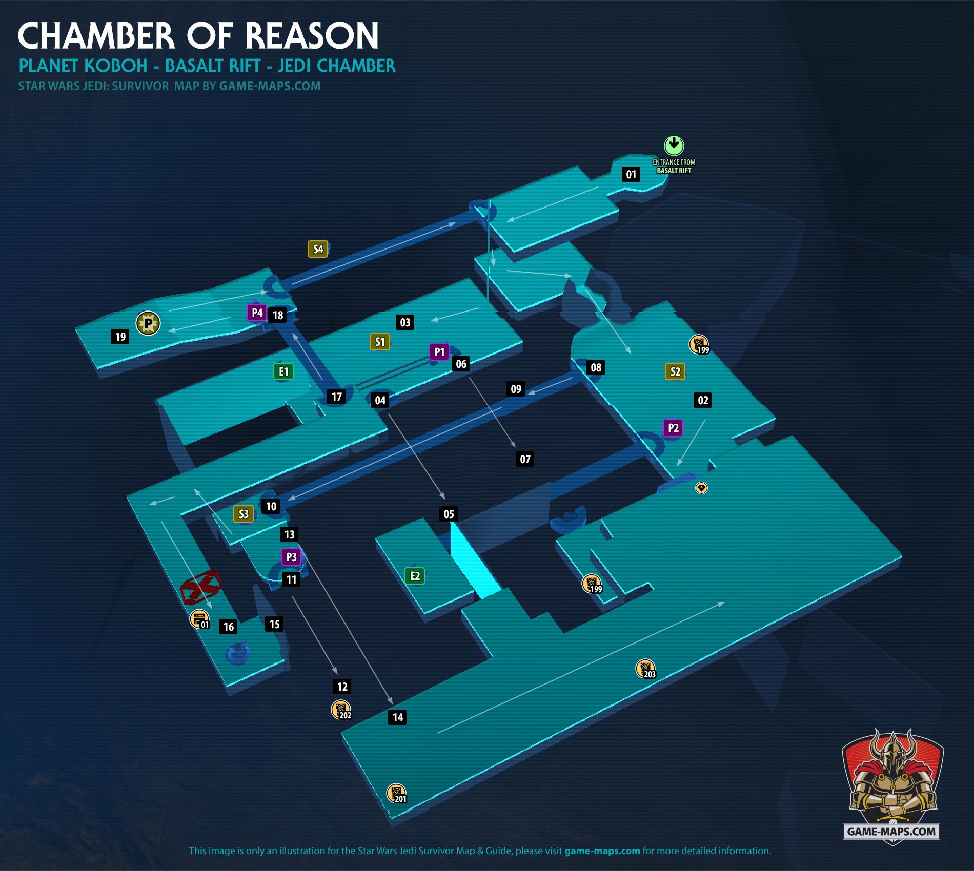 Chamber of Reason Map Koboh Planet for Star Wars Jedi Survivor