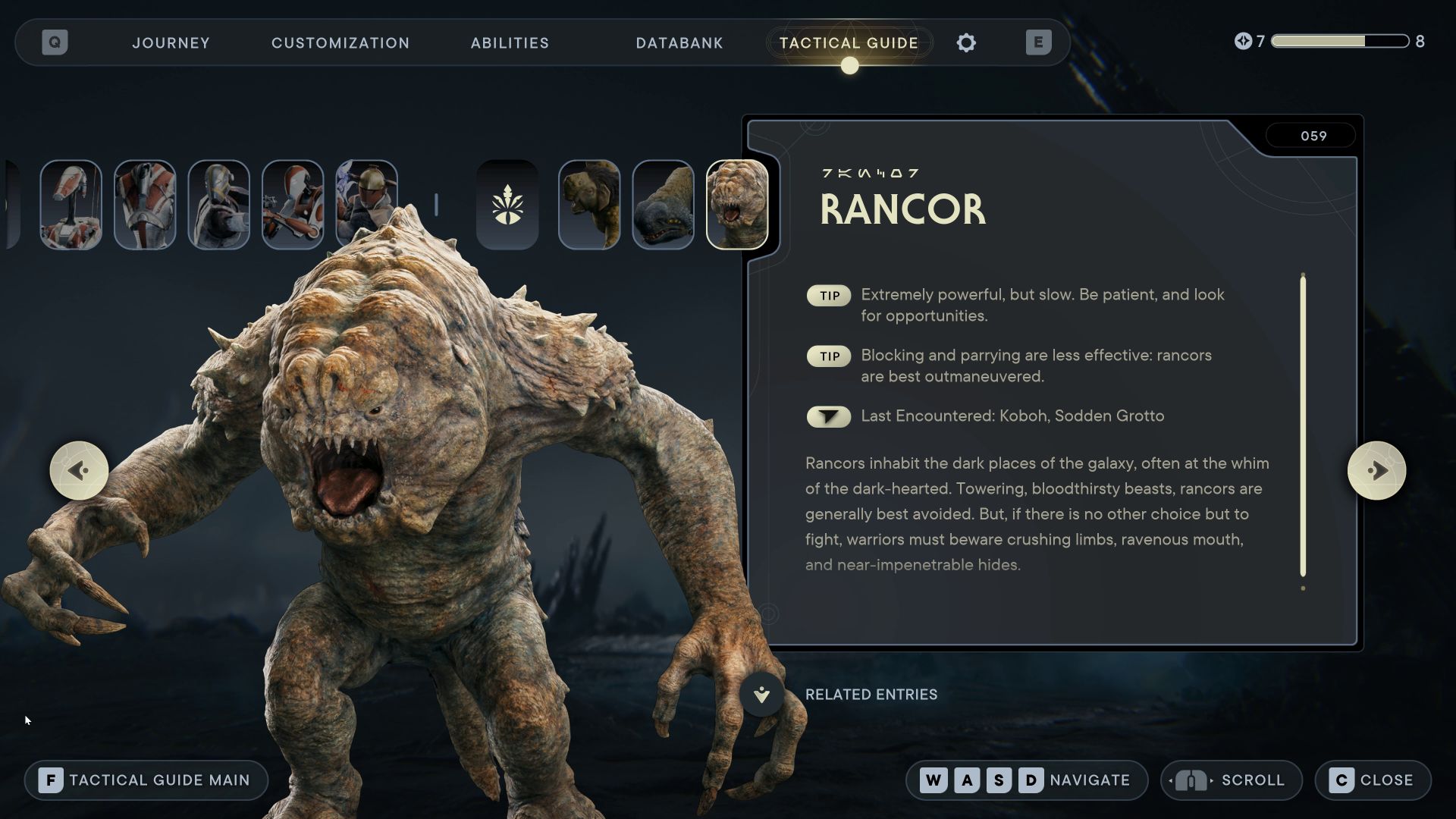 Rancor Star Wars Jedi Survivor Tactical Guide Update - Star Wars Jedi Survivor