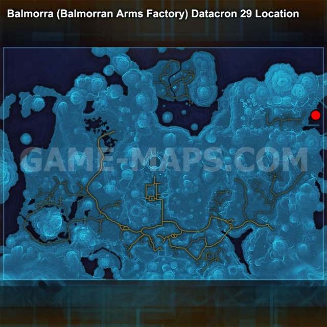 Datacron 29 Location Map Star Wars: The Old Republic