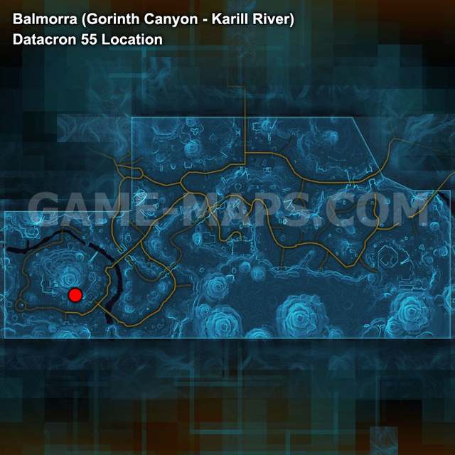 Datacron 55 Location Map Star Wars: The Old Republic