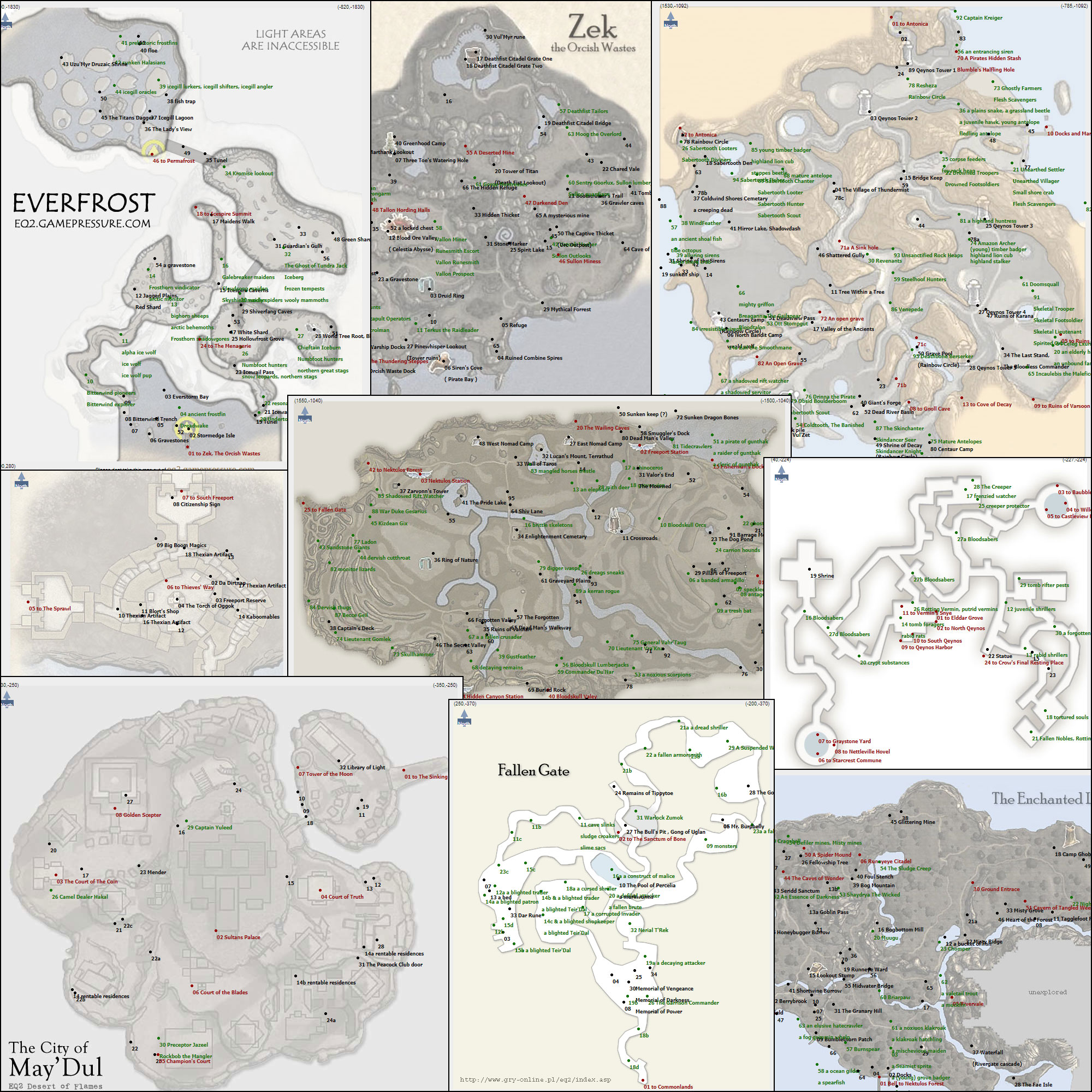 EverQuest 2 old maps - game-maps.com