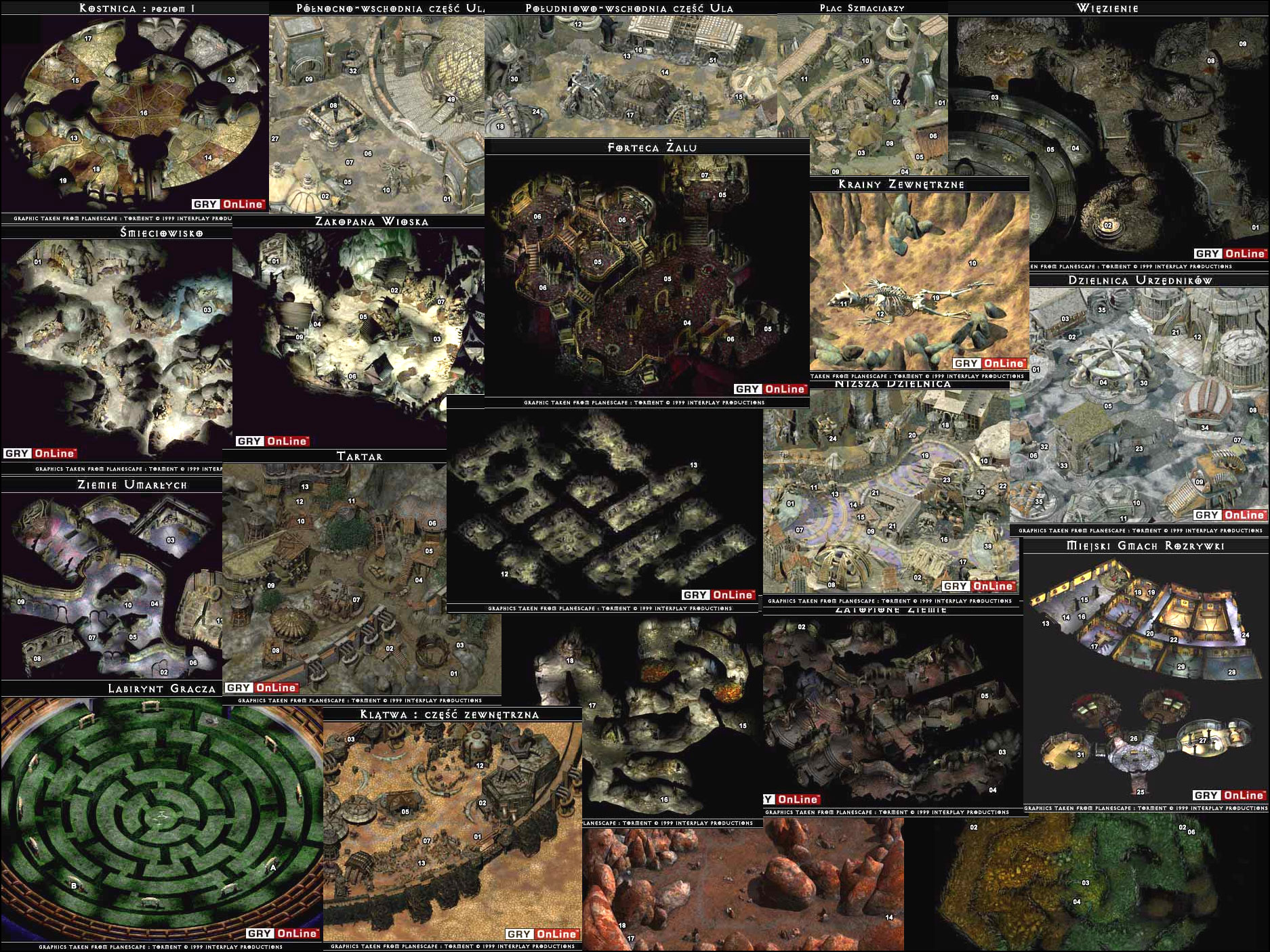Planescape Torment old maps - game-maps.com